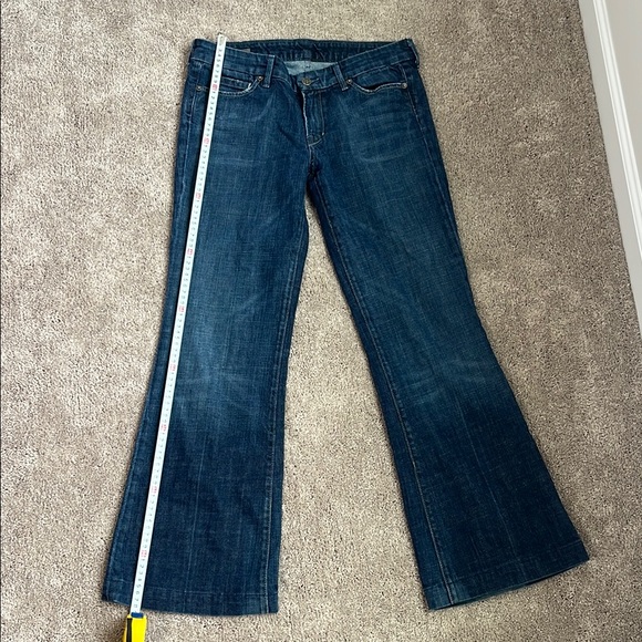 Citizens Of Humanity Faye # 003 Low Waist Full Leg Blue Jeans - Picture 3 of 14